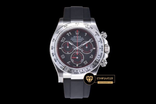 Rolex Daytona 116509 Cosmograph Siyah Kadran 904L Çelik Clean 4130 V2 ETA