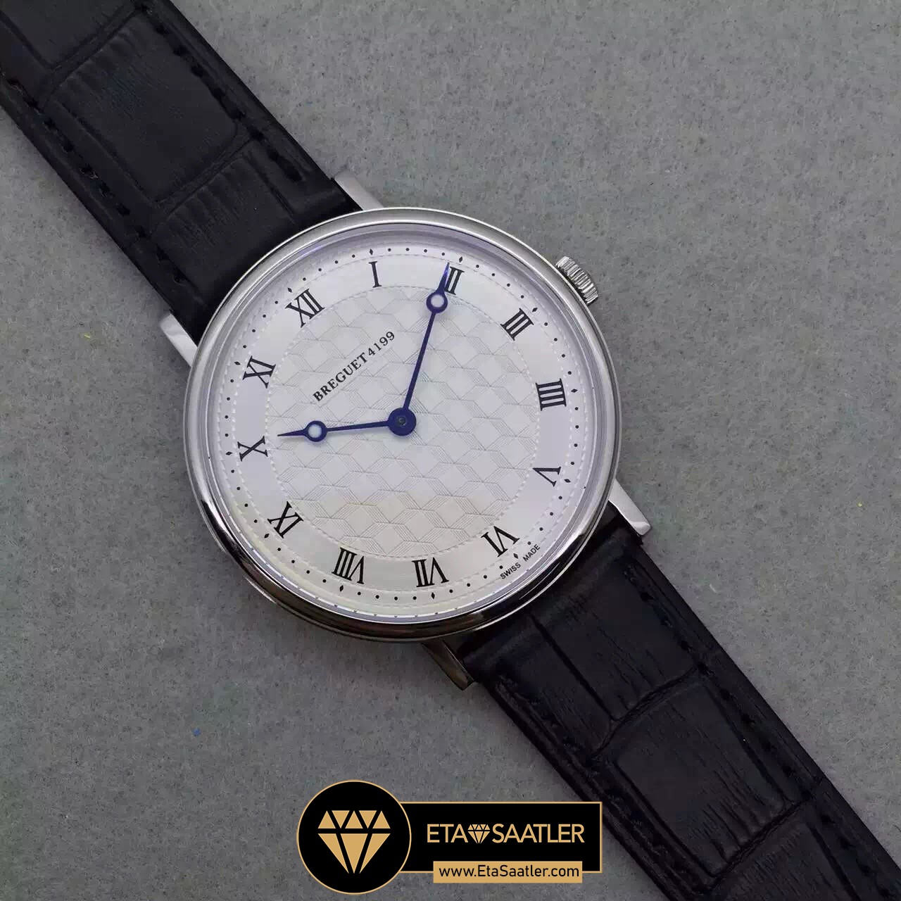 Breguet Classique Series elik Kasa Numerik Beyaz Kadran ETA