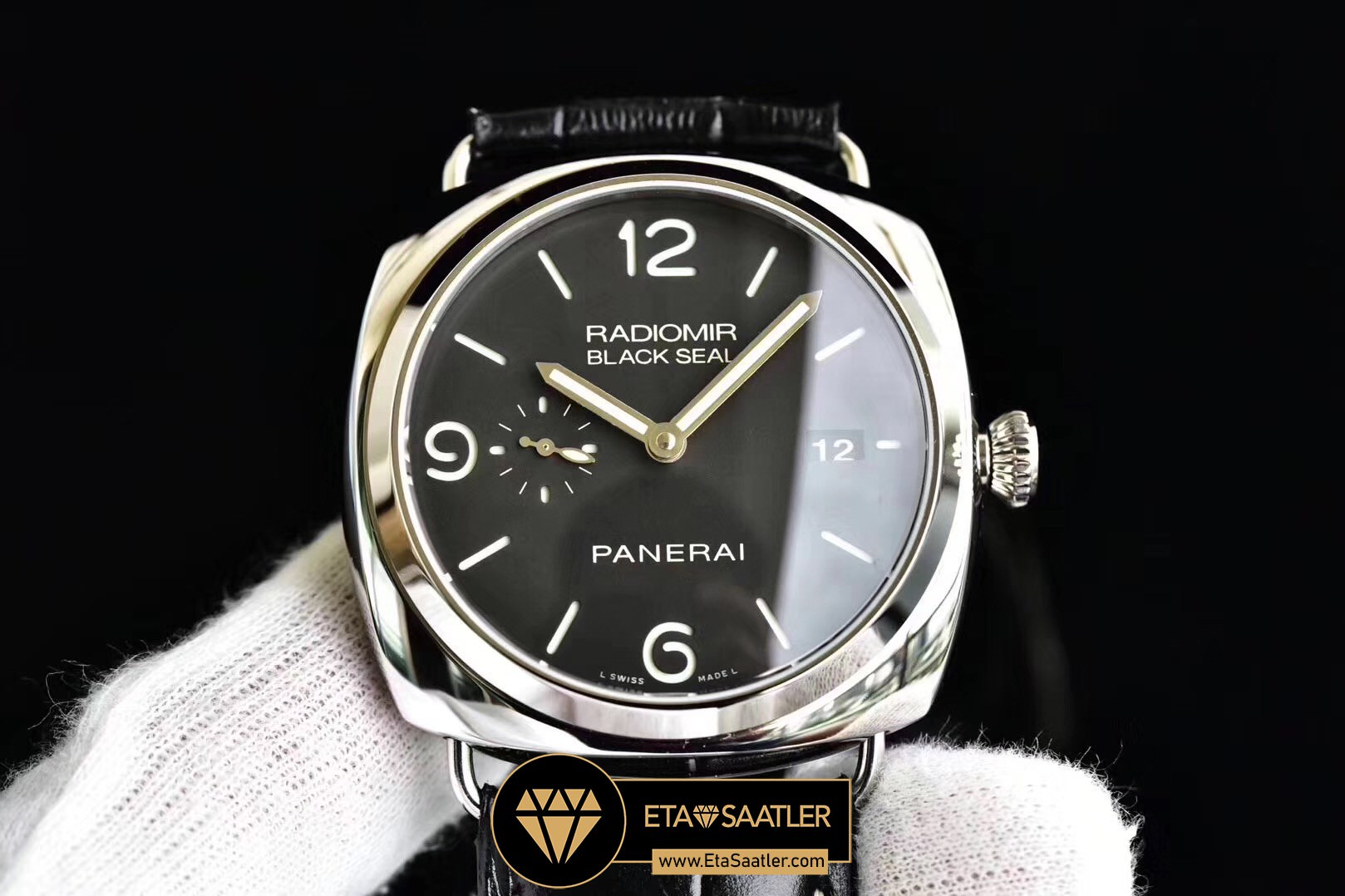 Panerai Radiomir Black Seal PAM388 Siyah Kadran Siyah Kordon ETA